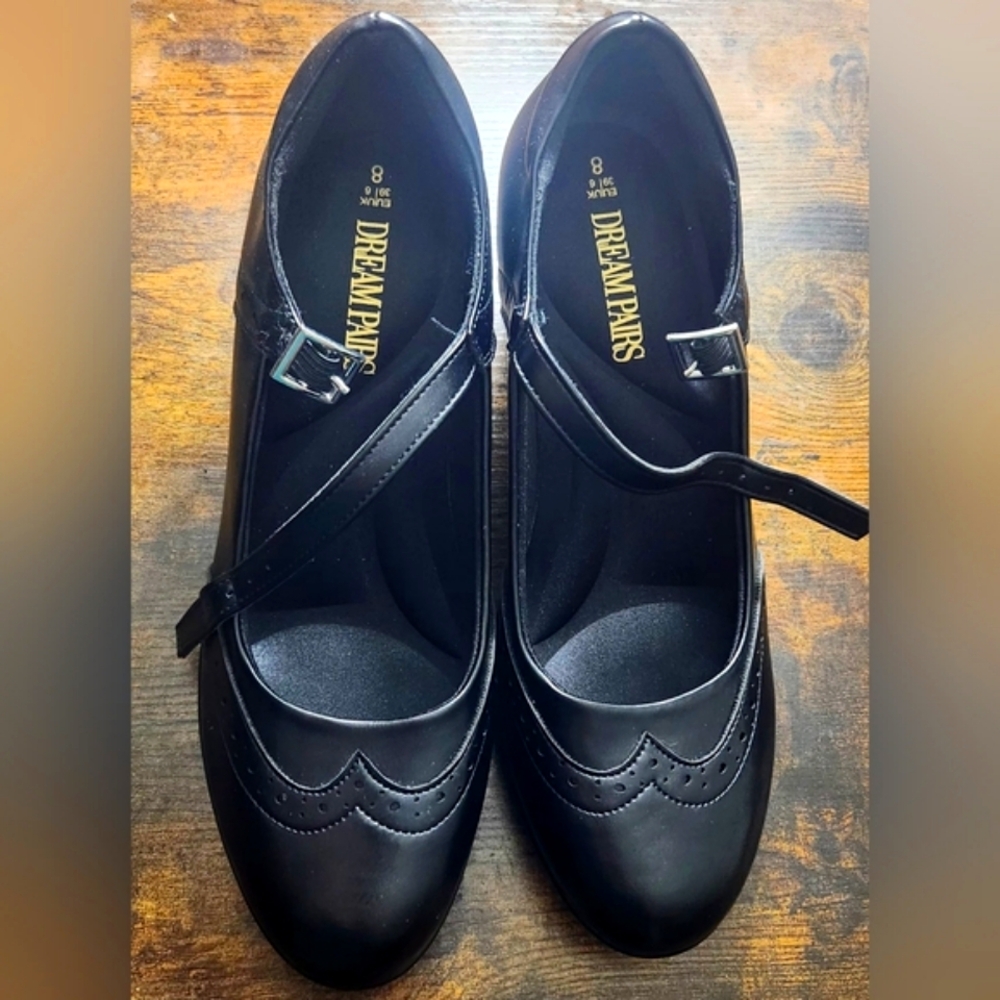 Black Mary Jane Shoes Size 8